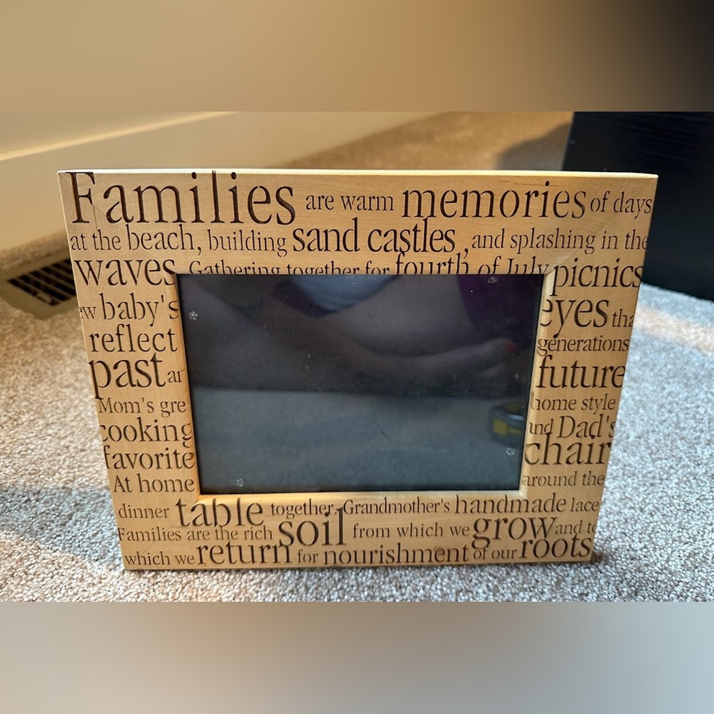 5x7 Families Are... Laser Engraved Frame